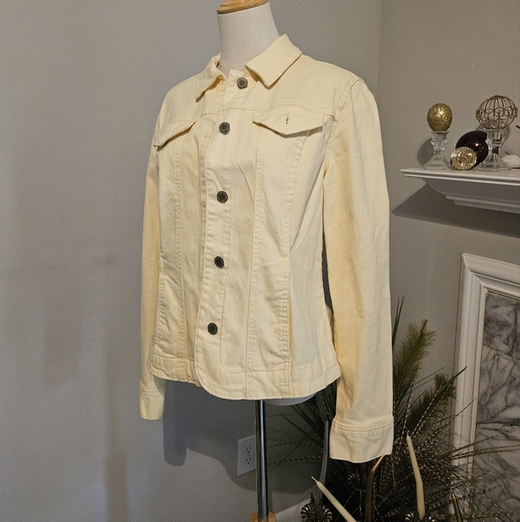 Denim Jacket Pale yellow - Picture 3 of 4